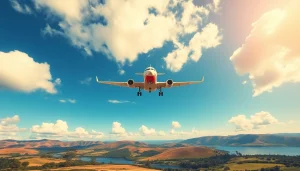 FLY88 airplane soaring in a bright blue sky, symbolizing adventure and freedom.
