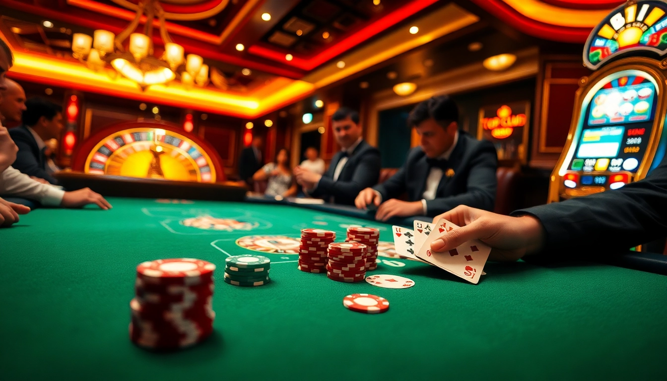Experience the excitement of winning at https://topclub.space/ with a thrilling poker game scene.