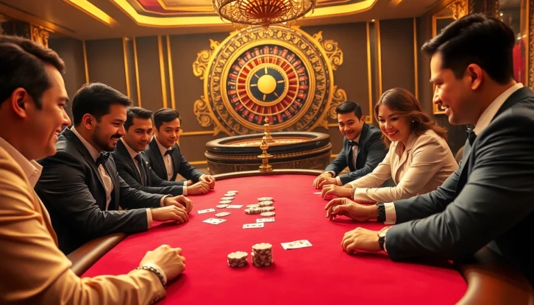 Experience the thrill of DH88 VIP with top players at an upscale casino table.