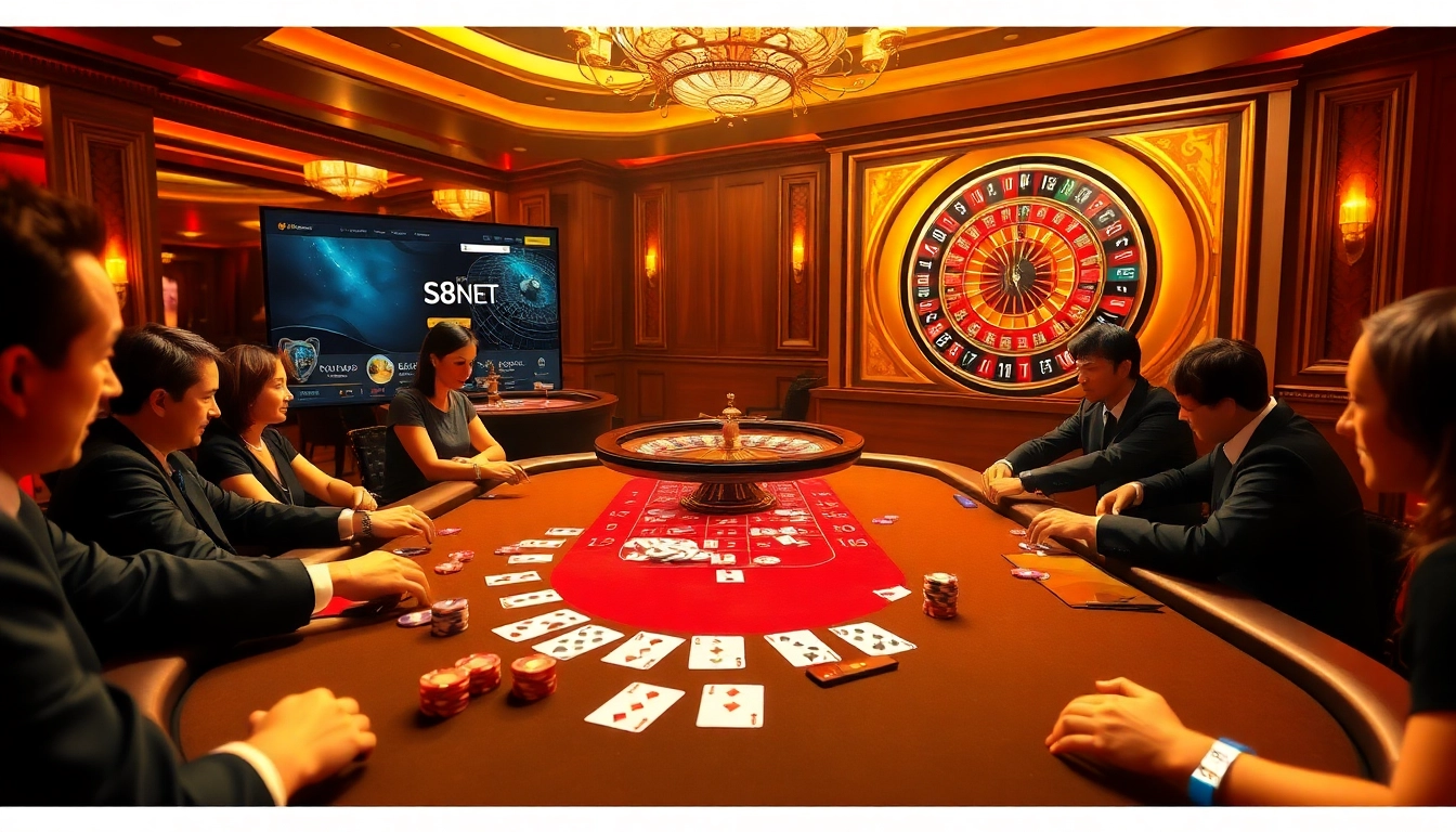 Experience the excitement of online gambling at https://s8net.com/ with a luxurious casino atmosphere.