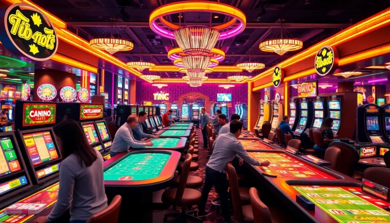 Joueurs profitant des expériences de casino en ligne dans un environnement vibrant et interactif.