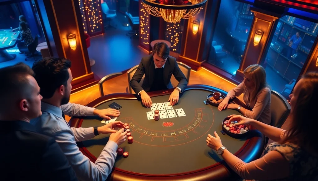 Experience the thrill of meilleur casino live en ligne with a professional croupier dealing cards.