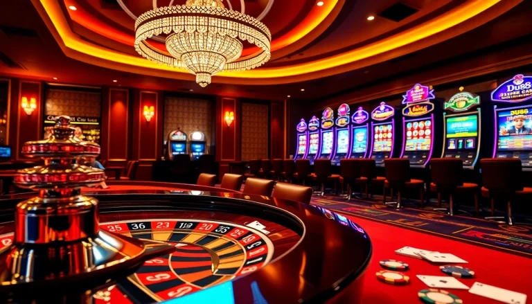 Experience the thrill of Du88 with a vibrant casino atmosphere featuring roulette and poker games.