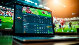 site de paris sportifs avec des options de paris en direct sur une interface moderne