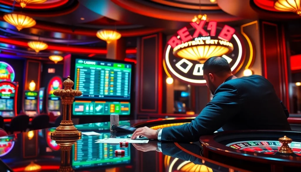 Engage in site paris sportif retrait instantané with exciting live betting options in a luxurious casino setting.