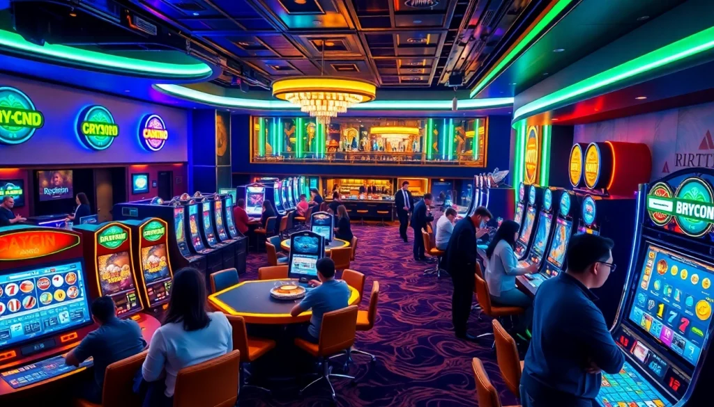 Profitez d'un casino crypto animé avec des jeux palpitants et une ambiance électrisante.