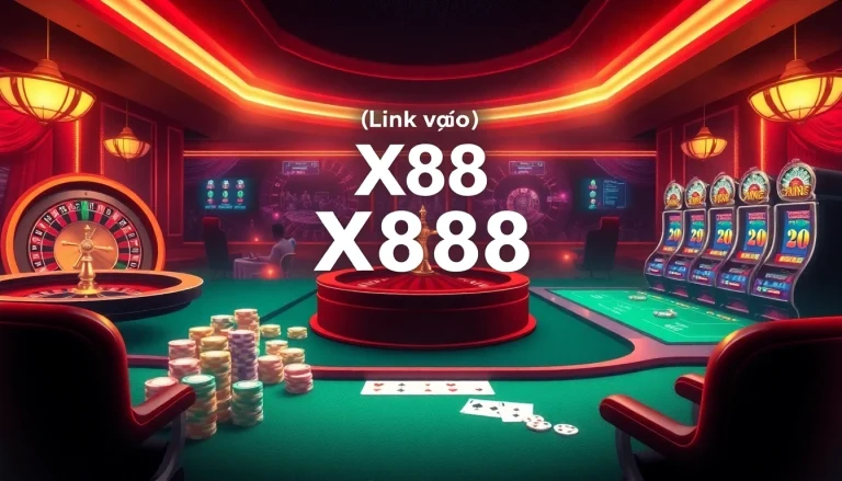 Experience high-stakes excitement with Link vào X88 at our top-tier casino featuring vibrant slot machines and poker tables.