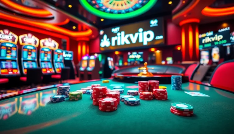 Experience the excitement at rikvip with vibrant casino games and betting action.