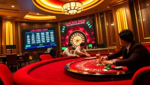 Check the kèo nhà cái hôm nay on a bustling casino gaming table filled with players.