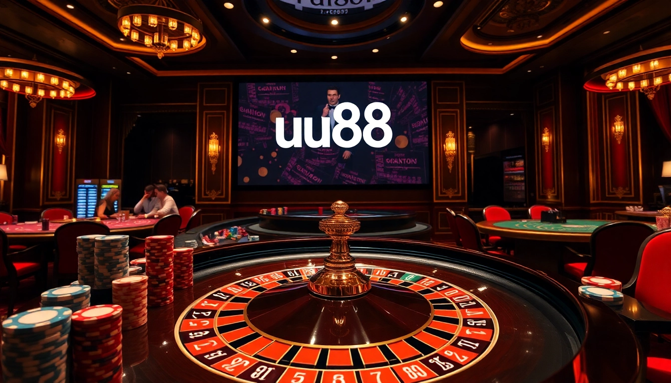 Experience thrilling gameplay at uu88 with vibrant casino tables and exciting gaming action.