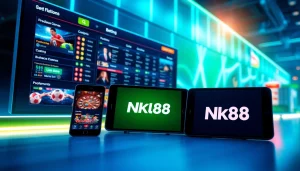 Engaging online betting interface for Link NK88 showcasing vibrant colors and modern design.