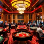 Enjoying thrilling games at tg88 casino with vibrant tables, poker chips, and roulette.