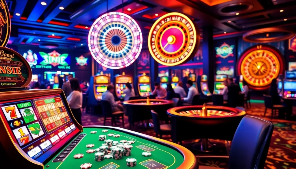 Experience the excitement of sc88 in a dynamic casino scene filled with vibrant games and players.