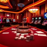 Experience the thrill of gaming at FLY88 COM with professional setup and vibrant casino elements.