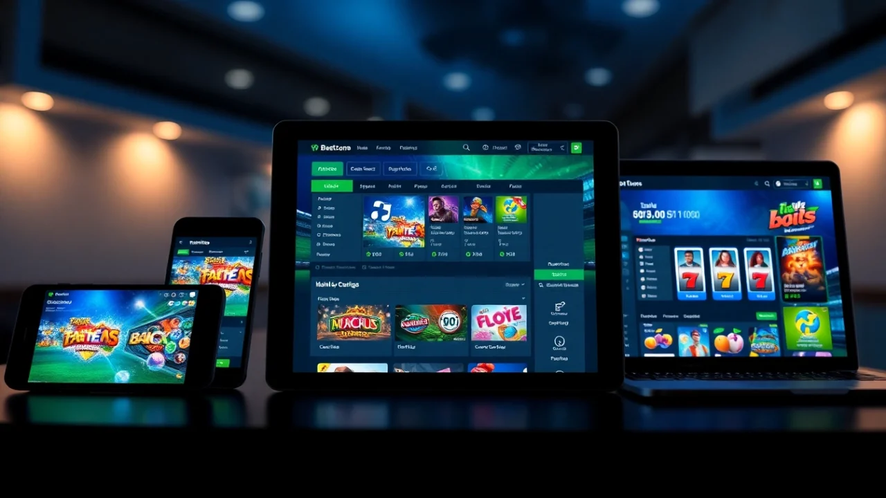 Experience a leading online betting interface at https://057789.com/, showcasing diverse games on various devices.