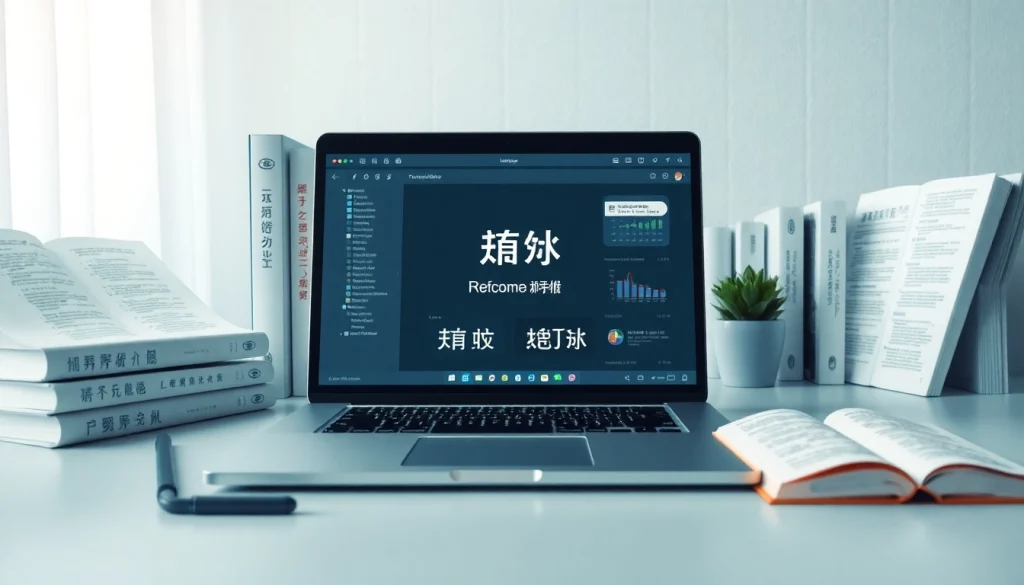 Innovative digital workspace featuring 有道翻译 translation tools and references.