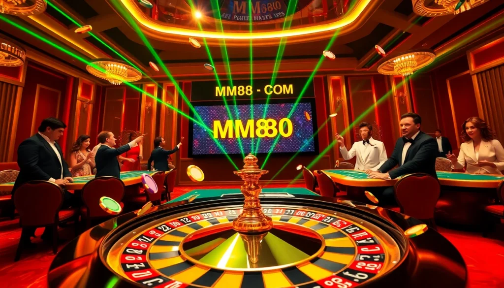 Engage in thrilling gambling at MM88 COM with a vibrant casino atmosphere and dynamic roulette action.