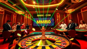 Engage in thrilling gambling at MM88 COM with a vibrant casino atmosphere and dynamic roulette action.